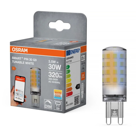 Žiarovka OSRAM LED PIN30 SMART WIFI G9 3,5W/27-6500K CCT DIM 320lm