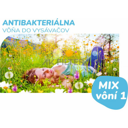 Vôňa antibakteriálna do vysávača MIX1 Citrón, čierne hrozno, medovka lekárska /3x20g/ AVM1