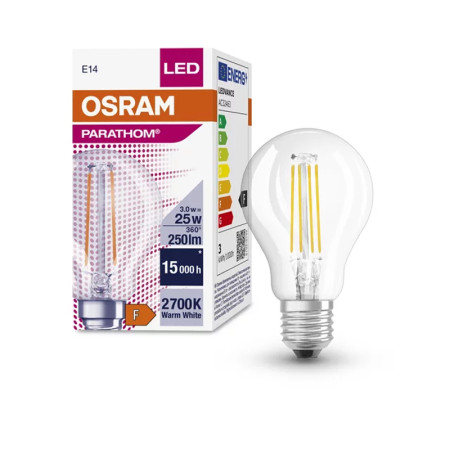 Žiarovka OSRAM LED PCLP25 E14 2,5w/827 ilumka FILAMENT