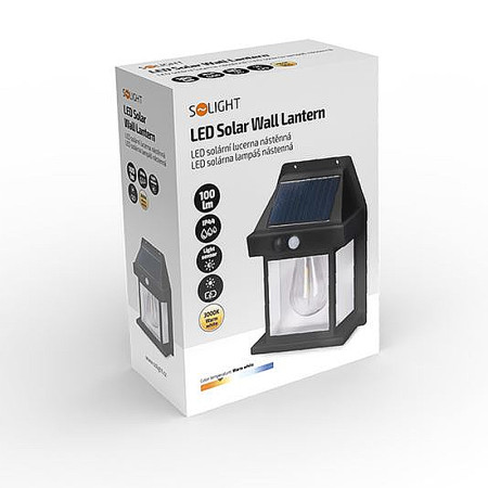 Lampa solárna nástenná SOLIGHT WL918