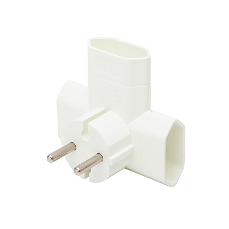 Rozdvojka HOME TPF3E (3xplochá EURO)