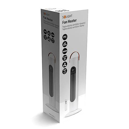 Ohrievač keramický otočný stĺpový SOLIGHT KP13 2000W IP20