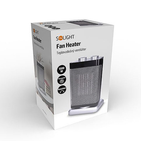 Ohrievač keramický otočný SOLIGHT KP14 1500W IP20