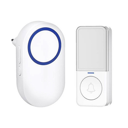 Zvonček bezdrôtový 230V 200m SOLIGHT 1L78 biely