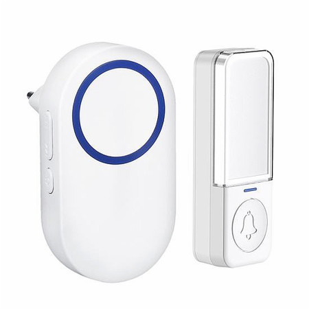 Zvonček bezdrôtový 230V 200m SOLIGHT 1L78 biely