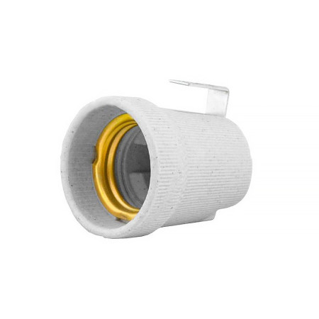 Objímka E27 keramická s držiakom P4