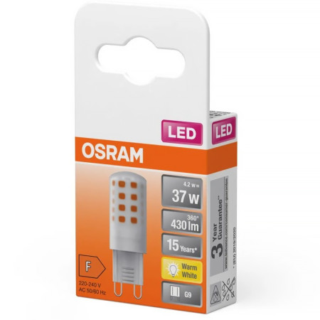 Žiarovka OSRAM LED PIN37 G9 4,2W/827 430lm