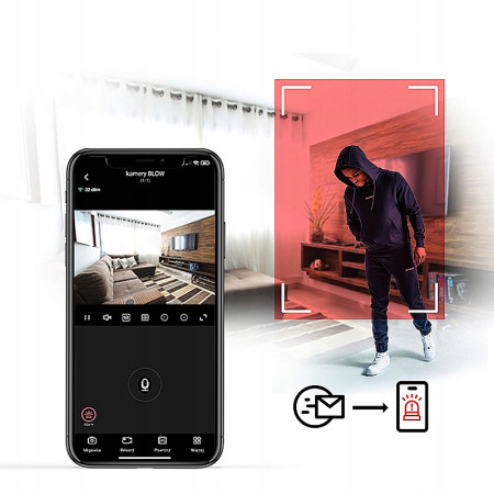 Kamera v imitácii žiarovky BLOW