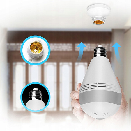 Kamera v imitácii žiarovky BLOW