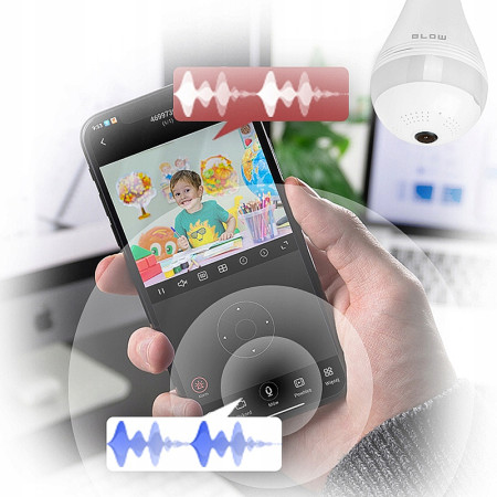 Kamera v imitácii žiarovky BLOW