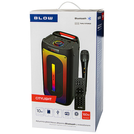 Reproduktor prenosný BLUETOOTH BLOW CityLIGHT (karaoke s mikrofónom)