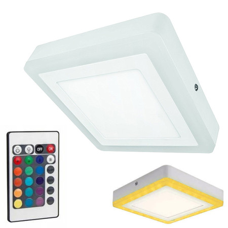 Stropnica OSRAM LEDCOLOR+WHITE SQ 19W 3000K+RGB štvorec SQUARE