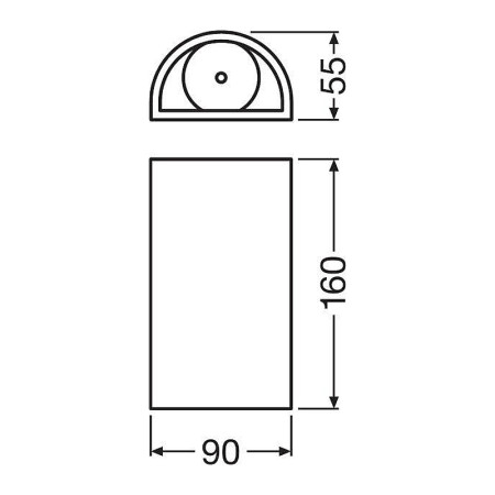 Svietidlo LEDVANCE O FACADE UPDOWN 12W/3000K WT IP54 nástenné