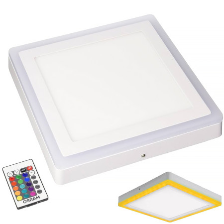 Stropnica OSRAM LEDCOLOR+WHITE SQ 30W 3000K+RGB štvorec SQUARE