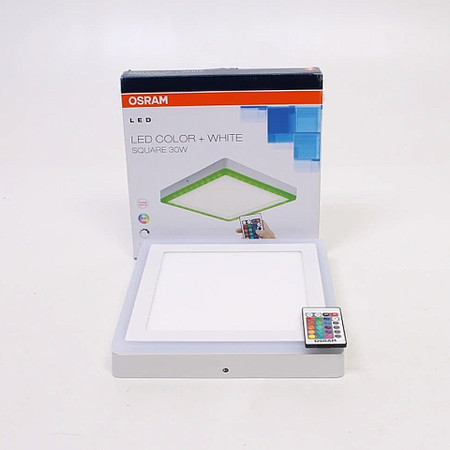Stropnica OSRAM LEDCOLOR+WHITE SQ 30W 3000K+RGB štvorec SQUARE