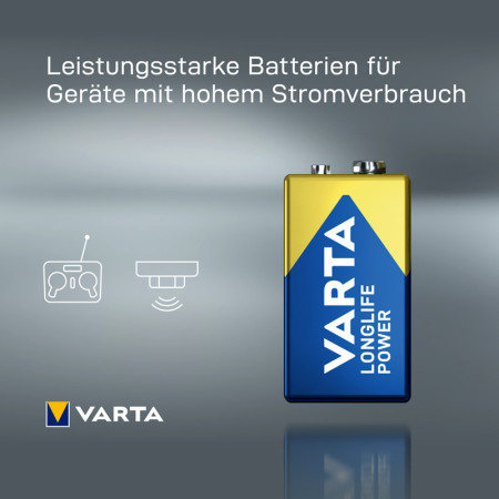 Batéria VARTA LR9V 4922 HIGH ENERGY alkalická