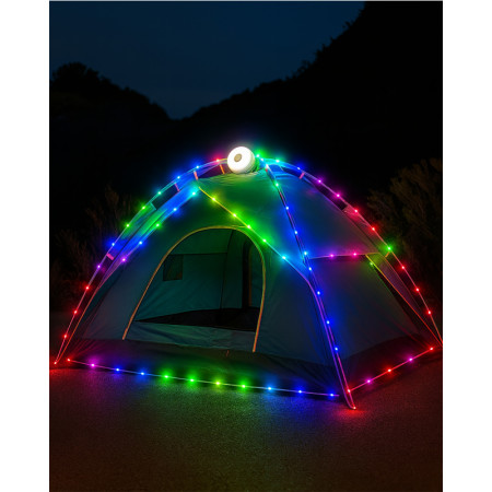 Svietidlo kemping/Vianočná súprava ACCU 8m/RGB+WW TRIXLINE TR-16SW IP44