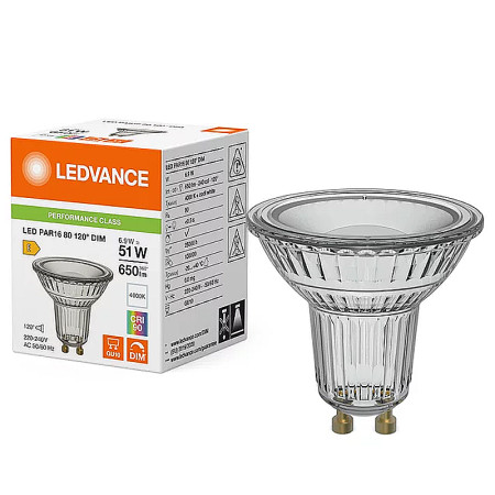 Žiarovka LEDVANCE LED PAR16D80120 GU10 6,9W/940 120° DIM PMC