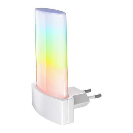 Svietidlo nočné LED LUNETTA SHINE RGB WT súmrakový