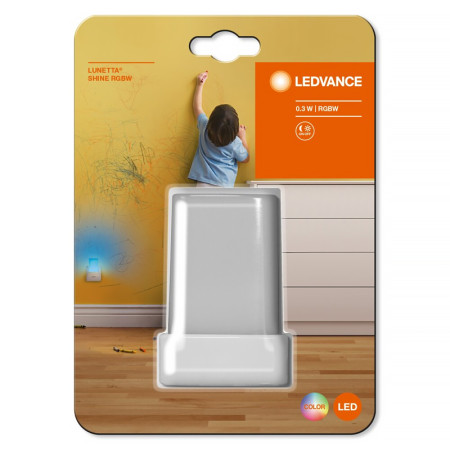 Svietidlo nočné LED LUNETTA SHINE RGB WT súmrakový