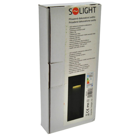 Svietidlo vonkajšie IP67 50lm vert. antracit WD202