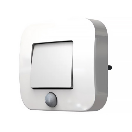 Svietidlo nočné LED OSRAM LUNETTA HALL WH do zásuvky s pohybovým senzorom