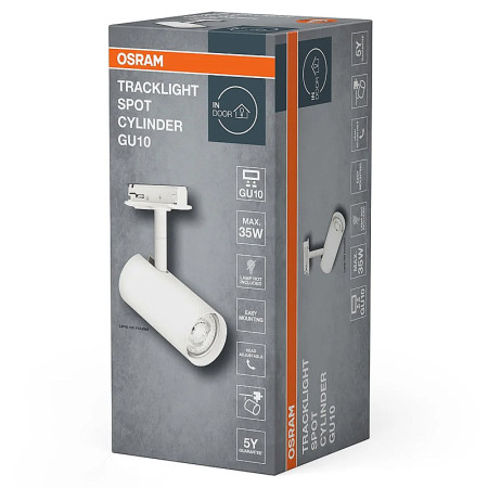 Svietidlo OSRAM TRACKLIGHT SPOT CYLINDER GU10 WT pre lištový systém