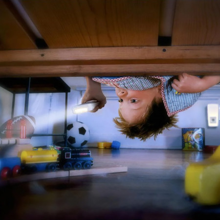 Svietidlo nočné LED OSRAM LUNETTA TORCH INDUCTIVE SENSOR do zásuvky s pohybovým senzorom