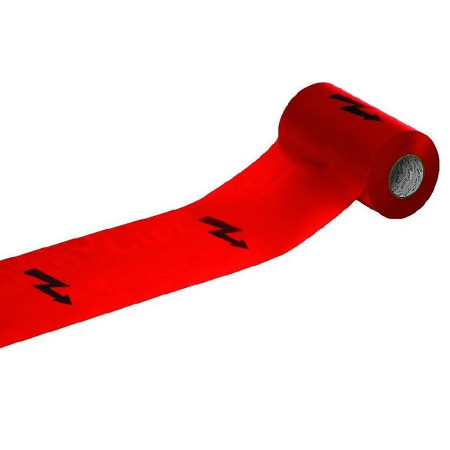 Fólia výstražná 300mmx100mx0,05 červená BLESK