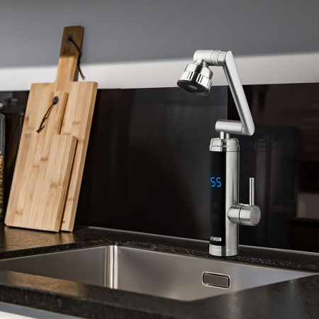 Prietokový ohrievač vody NOVEEN IWH986 INOX 3D na drez +displej+dotykový panel INOX