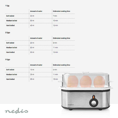 Varič vajec elektrický NEDIS KAEB120EAL 210W