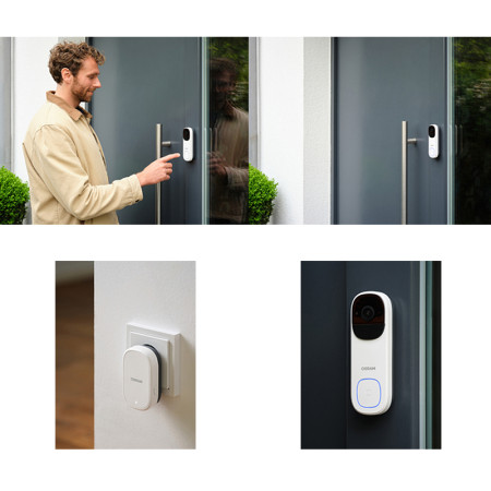 Videovrátnik SMART OSRAM SMART WIFI OUTDOOR CAMERA DOORBELL White