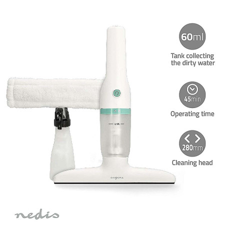 Vysávač na okná NEDIS VCWI230WT biely