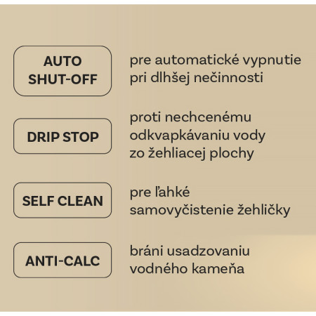 Žehlička naparovacia ETA SUPERSTEAM II 3275 90000 čierno/zlatá 3000W