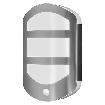 Vonkajšie nástenné svietidlo LED OSRAM ENDURA Style Plate Wall Sensor 12W 3000K Stainless Steel
