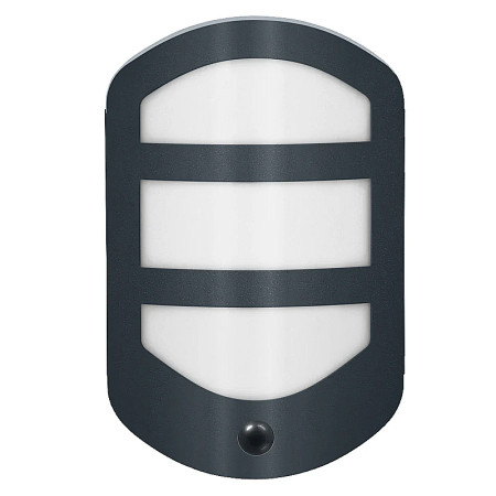 Vonkajšie nástenné svietidlo LED OSRAM ENDURA Style Plate Wall Sensor 12W 3000K Dark Grey