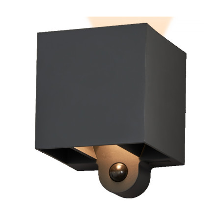 Vonkajšie nástenné svietidlo LED OSRAM ENDURA Style Adjustable Beam Sensor 2,5W 3000K USB Dark Grey