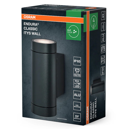 Vonkajšie nástenné svietidlo OSRAM ENDURA Classic Itys Wall GU10 IP65 Dark Grey