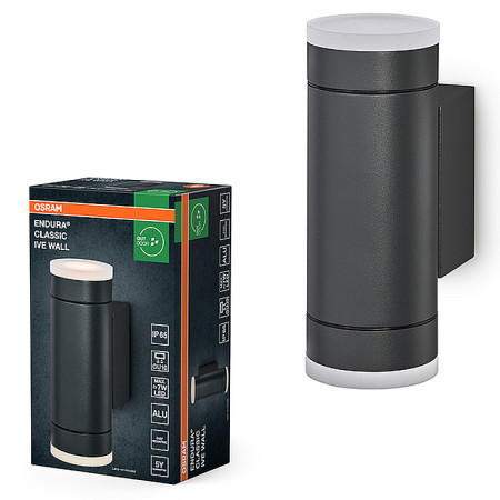 Vonkajšie nástenné svietidlo OSRAM ENDURA Classic Ive Wall GU10 IP65 Dark Grey