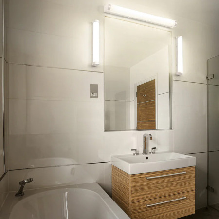 Svietidlo kúpeľňové LED nad zrkadlo 12W 3-4000K CCT 1200lm IP44 biele OSRAM Orbis Tube Frost Glass 60CM Click CCT DIM IP44 White