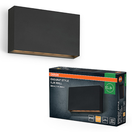 Vonkajšie nástenné svietidlo LED OSRAM ENDURA Style Ilja Wall 7W 3000K IP65 Dark Grey