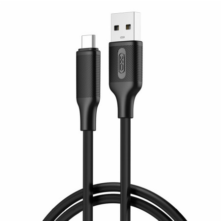 Kábel USBA-USBC 1m 3A čierny XO NB265