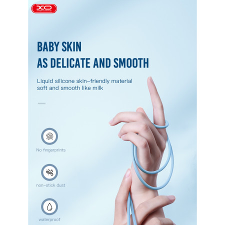 Kábel USBC-USBC 1m 3A 60W biely XO NB-Q208B