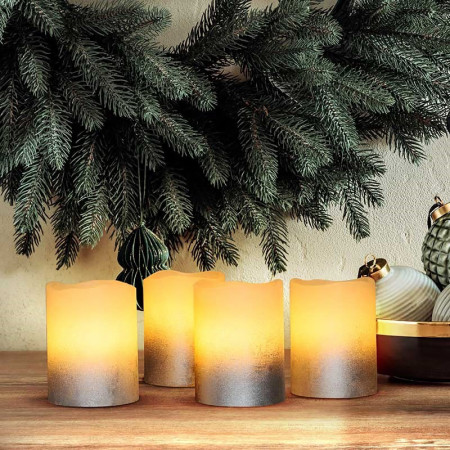 Sviečka LED sada 4ks SOLIGHT 1V284 s časovačom