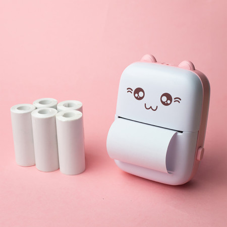 Termotlačiareň MAXLIFE MXTP-100 PINK s bluetooth