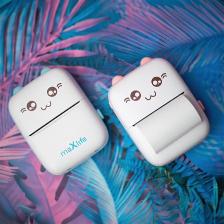 Termotlačiareň MAXLIFE MXTP-100 PINK s bluetooth