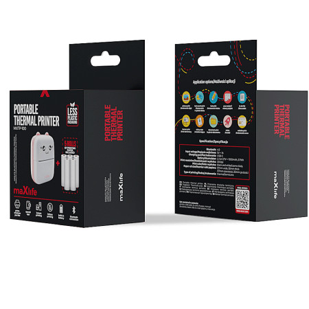 Termotlačiareň MAXLIFE MXTP-100 PINK s bluetooth