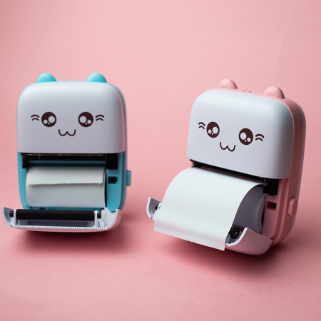 Termotlačiareň MAXLIFE MXTP-100 PINK s bluetooth