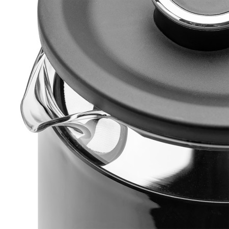 Kanvica rýchlovarná HUSLOG AK-02024H GLASS Black double wall 1,7L 2200W