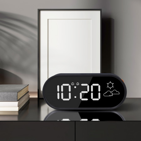 Budík digitálny s predpoveďou počasia SOLIGHT CA10B